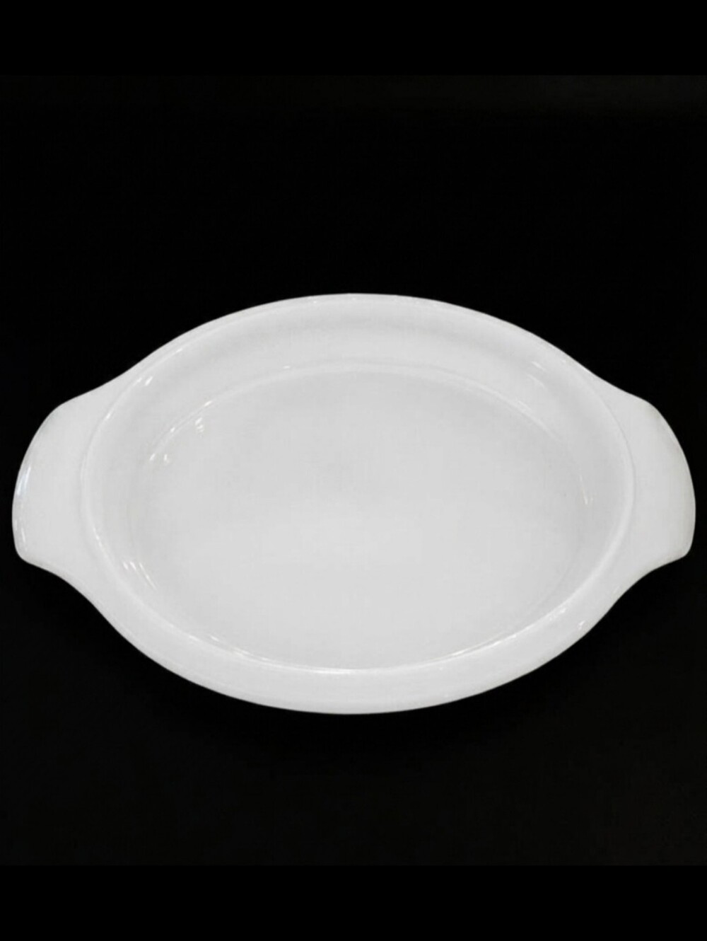 Vintage Fire King Milk Glass 1.5 Qt Oval Casserole Replacement Lid 11.25"× 7"
